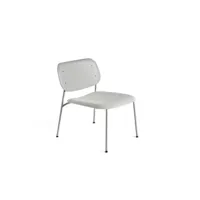 soft edge 10 chaise longue rembourrée - hallingdal 116 - gris clair