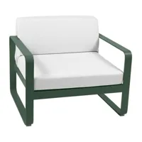fauteuil bellevie - blanc grisé - 02 vert cèdre