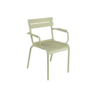 chaise à accoudoirs luxembourg - 65 vert tilleul