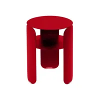 table d'appoint ronde bebop - 67 rouge coquelicot