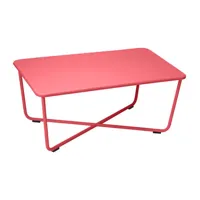 table basse croisette - 67 rouge coquelicot