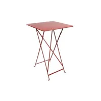 table haute bistro - 67 rouge coquelicot