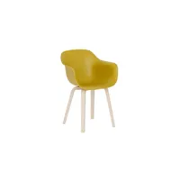 fauteuil substance - jaune moutarde - naturel