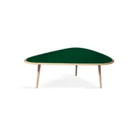 table basse 50's large - deep green l15