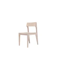 chaise schulz - frêne ciré/pigmenté blanc