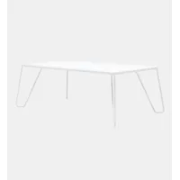 table basse yilmaz - marbre/ blanc - blanc