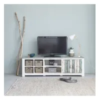 atlantic  meuble tv en bois recyclé massif 180 cm