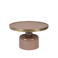 glam - table basse design en métal ø60cm