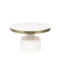 glam - table basse design en métal ø60cm