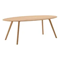 table ovale meyer - chêne laqué mat
