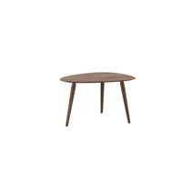 table d'appoint playtrioval - noyer nature huilé - h 44 cm