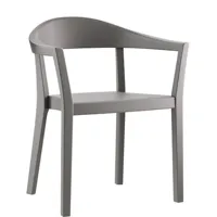 chaise à accoudoirs klio 3-350a - hêtre gris clair hg 340