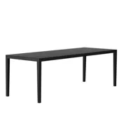 table de salle à manger mi t-1610 - frêne noir hg 580 - 180 x 74 x 90 cm