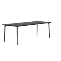 table de salle à manger podia t-1802 - frêne noir hg 580 - 200 x 90 x 74 cm