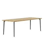 table de salle à manger podia t-1802 - hêtre gris hg 350 - 200 x 90 x 74 cm