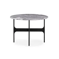 table basse ronde floema - grey emperador marmor - moyen