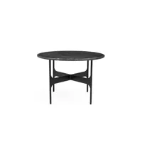 table basse ronde floema - marbre marquina noir - moyen