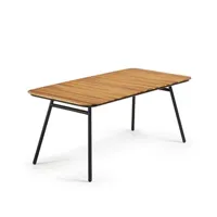 table de jardin 180 x 90 cm bois soumaya