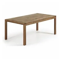 table de salle à manager extensible 180 - 230 x 90 cm bois briva