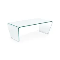 table basse 120 x 60 cm verre burano