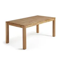 table de salle à manager extensible 180 - 260 x 90 cm bois isbel