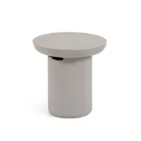 table auxiliaire de jardin ø 50 cm ciment taimi