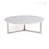 table basse marbre blanc, cristeal