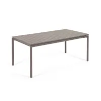 table extensible de jardin 140 (200) x 90 cm métal zaltana