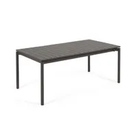 table extensible de jardin 180 (240) x 100 cm métal zaltana