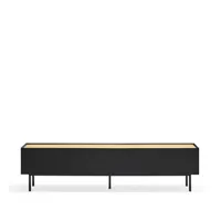 arista - meuble tv en bois 1 porte 2 tiroirs l180cm