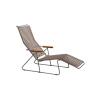 chaise longue click sunlounger - sable