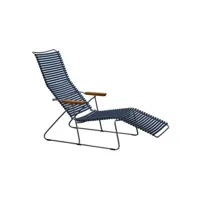 chaise longue click sunlounger - bleu foncé