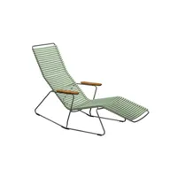 chaise longue click sunrocker - vert