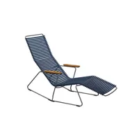 chaise longue click sunrocker - bleu foncé
