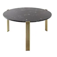 table basse tribus - gold/noir - hauteur/ø 45 x 80 cm