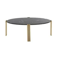 table basse ovale tribus - gold/noir