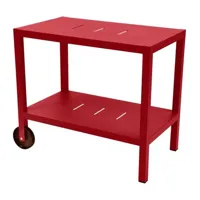 table d'appoint quiberon  - 67 rouge coquelicot
