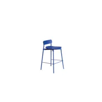 tabouret de bar fromme - bleu - hauteur d'assise 65 cm
