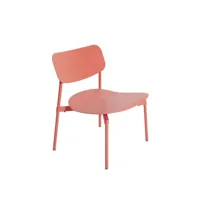 fauteuil lounge fromme - corail