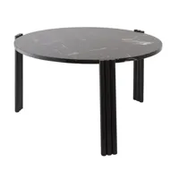 table basse tribus - noir/noir - hauteur/ø 35 x 60 cm