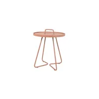 table d'appoint on the move  - ø 44 cm - dark rose