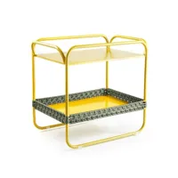 table basse dichas - jaune curry/ vert olive