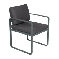 fauteuil lounge bellevie - 26 gris orage - gris graphite