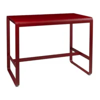 table haute bellevie - 67 rouge coquelicot - 140 x 80 cm