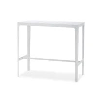 table haute cut  - blanc
