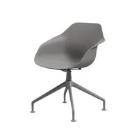 chaise yonda avec pied 4 branches - gris - cinématique 3d