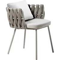 chaise avec accoudoirs tosca - lin - natté white 01