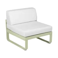module fauteuil moyen  bellevie - 65 vert tilleul - blanc grisé