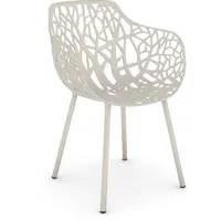 fauteuil de jardin forest - blanc crème