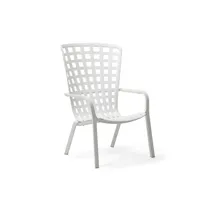 chaise avec accoudoirs folio - bianco